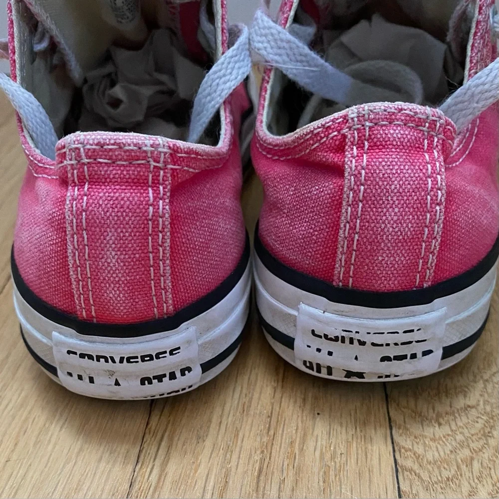 Converse Chuck Taylor All Star Sneakers Girls kids 13 Low-Top Pink Lace Up Shoes